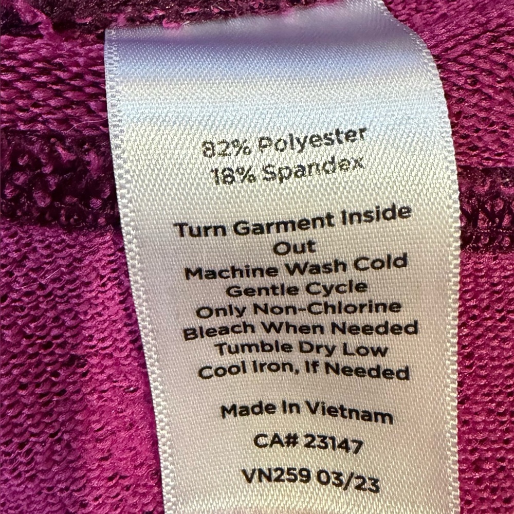 Talbots XL Winter Burgundy Speckled Leggings Pristine Condition - Picture 5 of 6